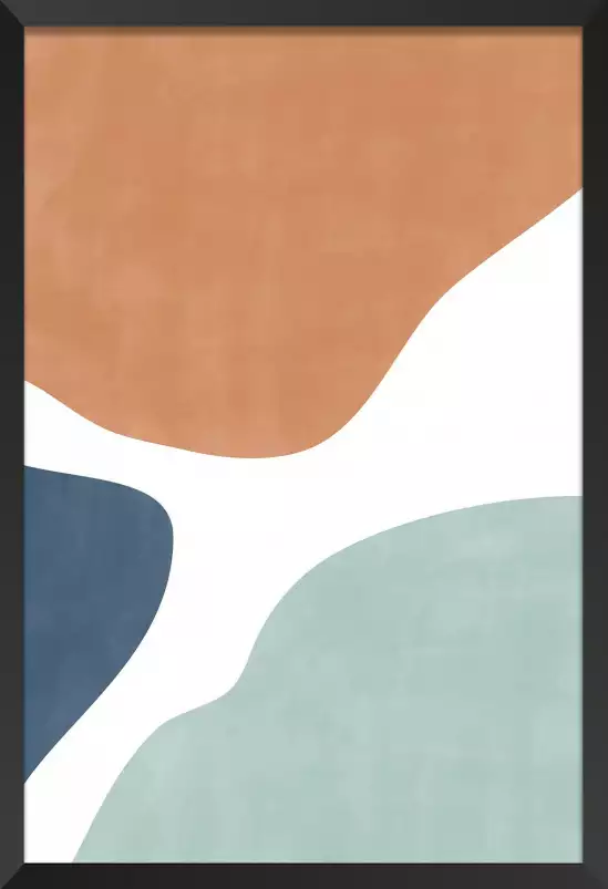 Formes en mouvement - affiche art abstrait