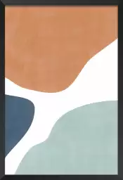 Formes en mouvement - affiche art abstrait
