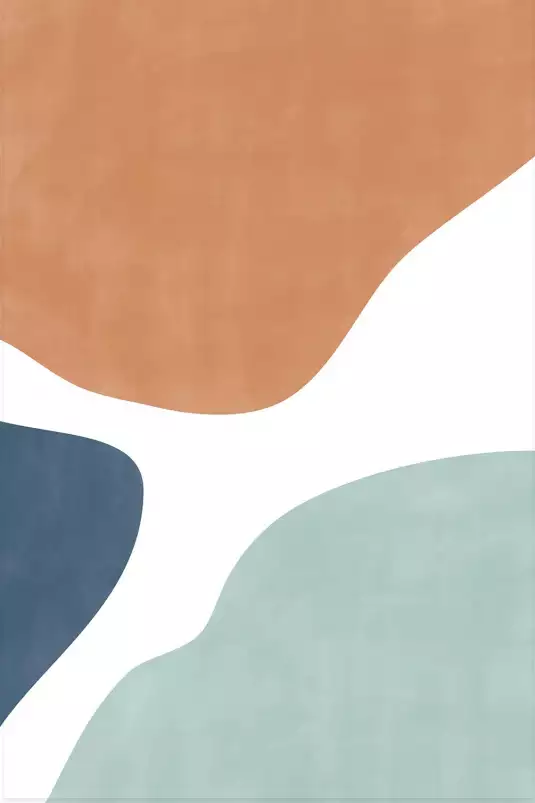 Formes en mouvement - affiche art abstrait