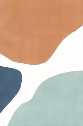 Formes en mouvement - affiche art abstrait