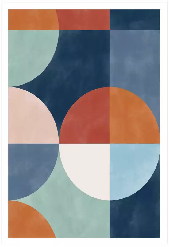 Eterra composition - affiche abstrait géométrique