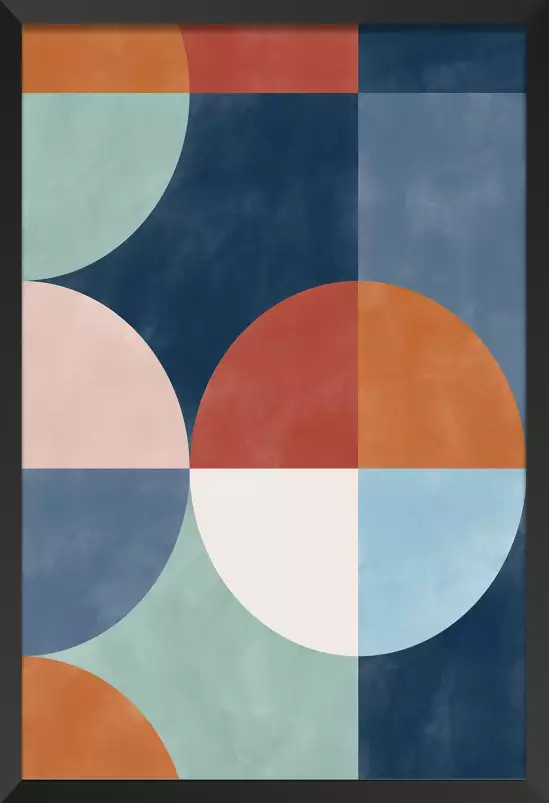 Eterra composition - affiche abstrait géométrique