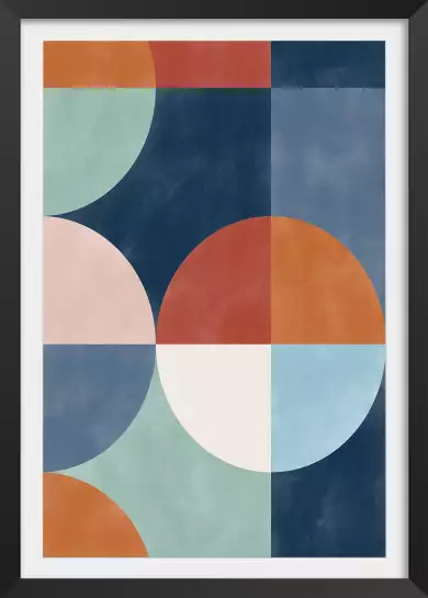 Eterra composition - affiche abstrait géométrique