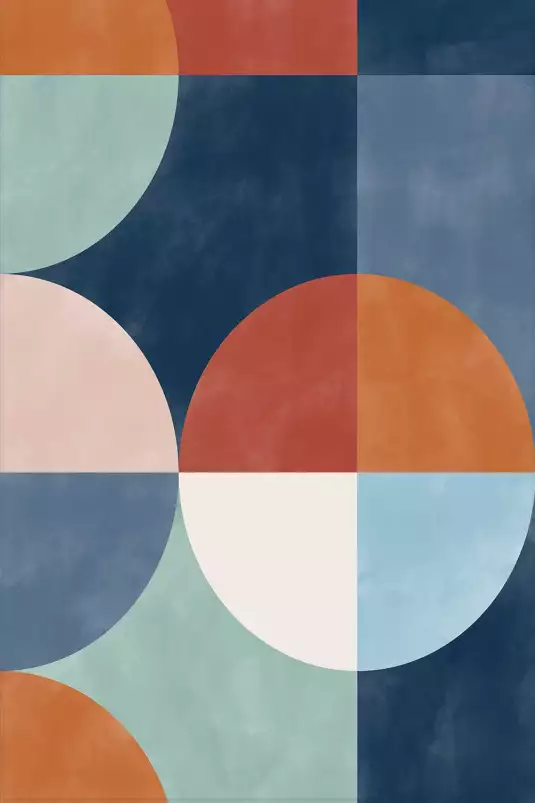Eterra composition - affiche abstrait géométrique