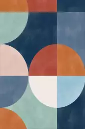 Eterra composition - affiche abstrait géométrique