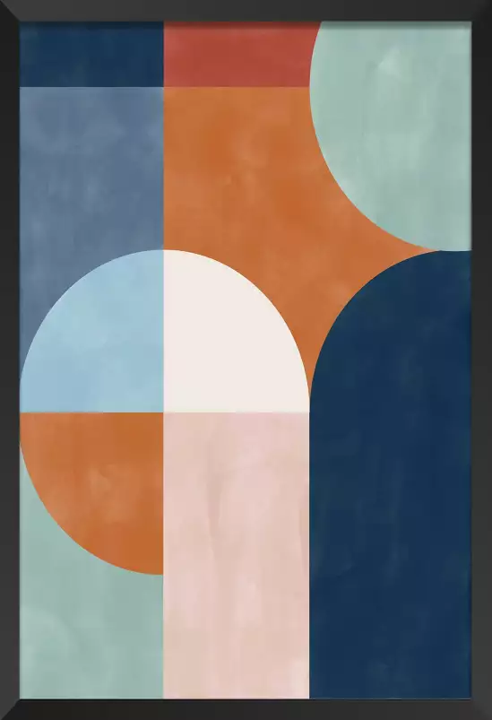 Luma composition - affiche abstrait géométrique