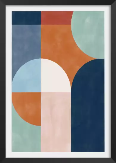 Luma composition - affiche abstrait géométrique