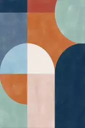 Luma composition - affiche abstrait géométrique