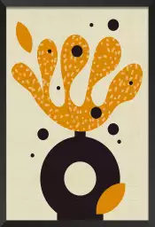 Piupiu forme découpée moderne - affiche courbe
