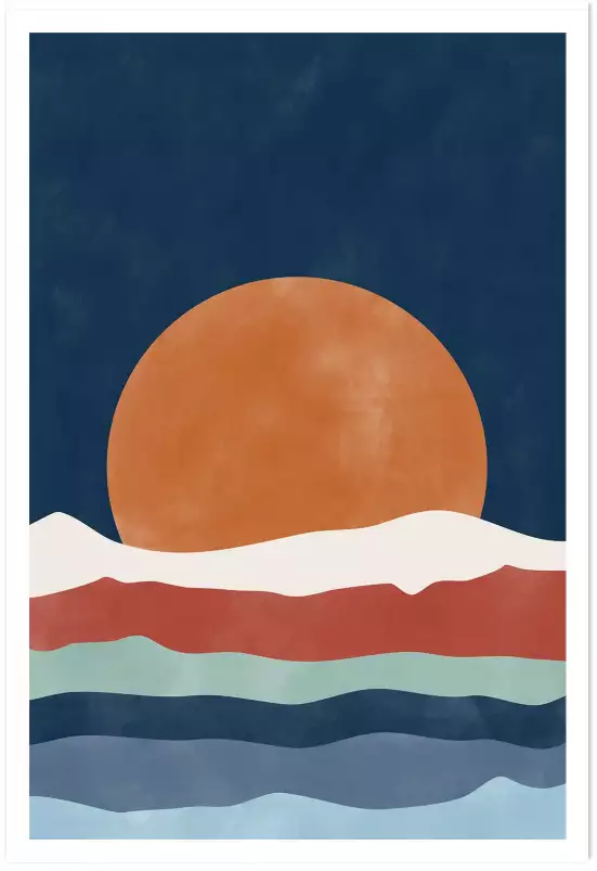 Ondine composition - affiche courbe