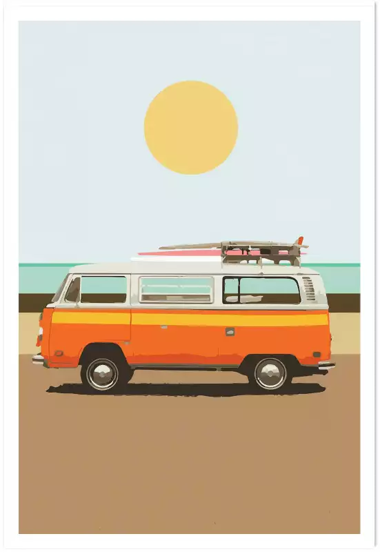 Van life - affiche de vehicule