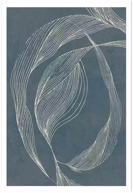 Dancing lines - poster art abstrait