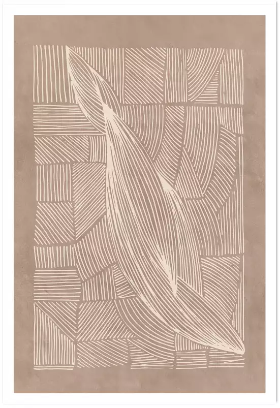 Irregular lines - affiche geometrique