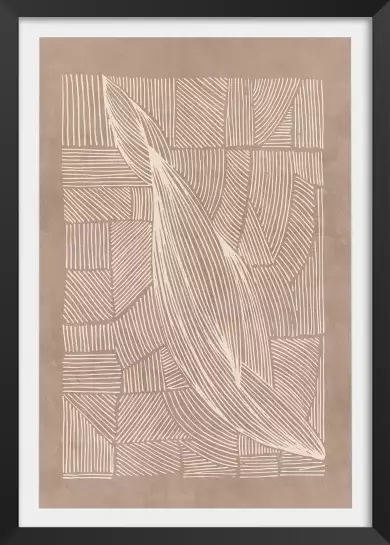 Irregular lines - affiche geometrique