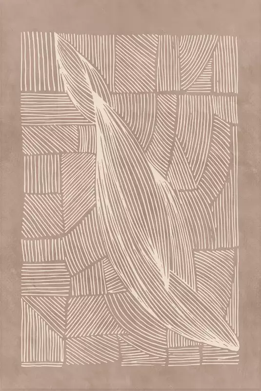 Irregular lines - affiche geometrique