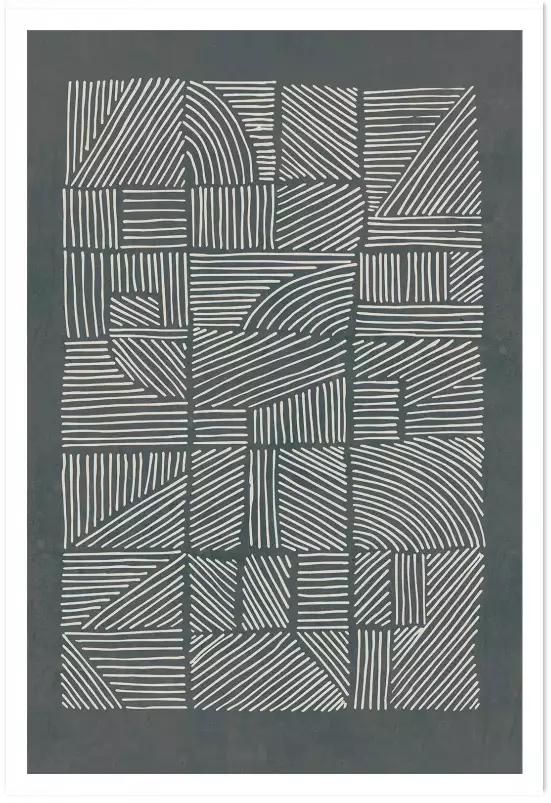 Irregular pattern - affiche geometrique