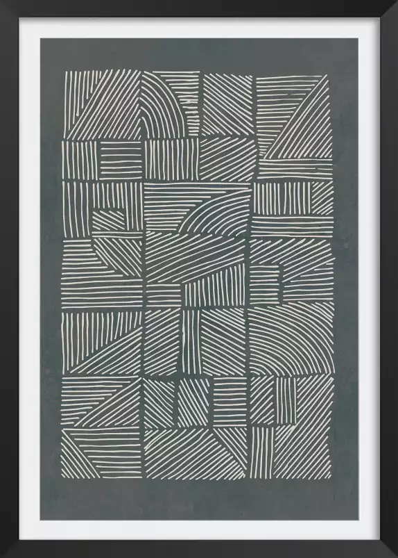 Irregular pattern - affiche geometrique