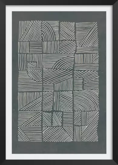 Irregular pattern - affiche geometrique