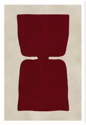 4 burgundy - tableau abstrait