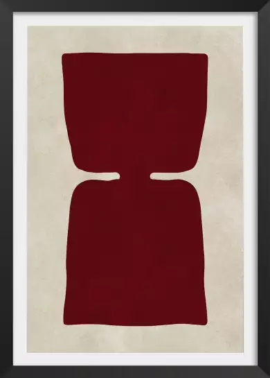 4 burgundy - tableau abstrait