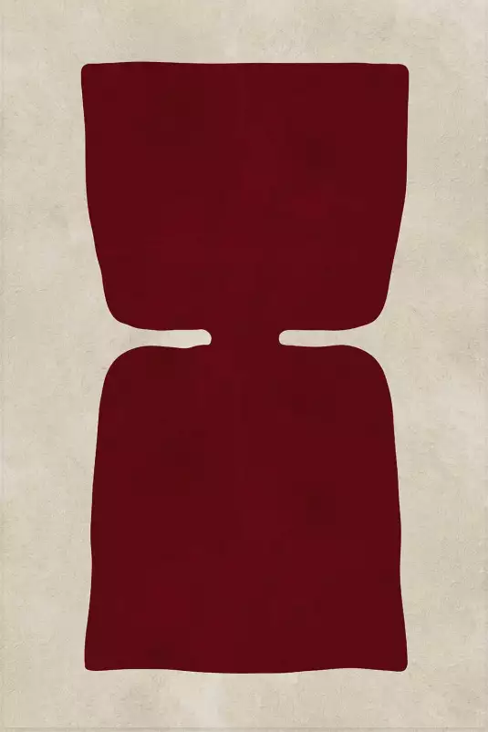 4 burgundy - tableau abstrait