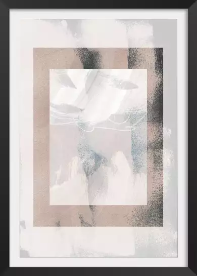 Brush composition - affiche geometrique
