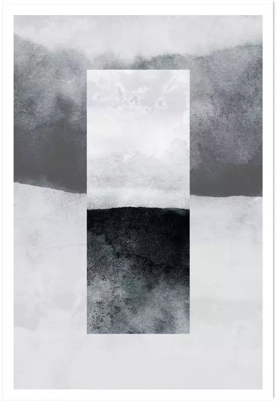 Contraire - affiche geometrique