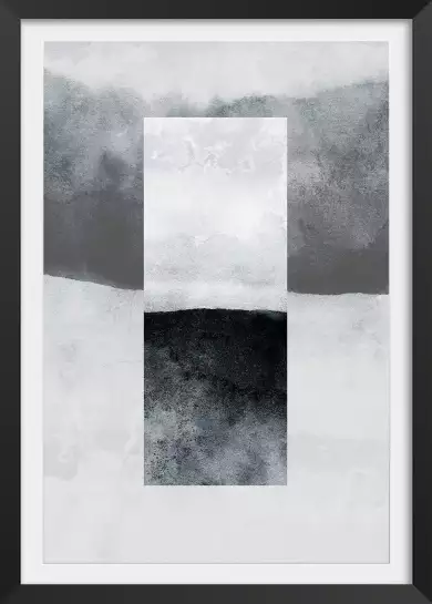 Contraire - affiche geometrique