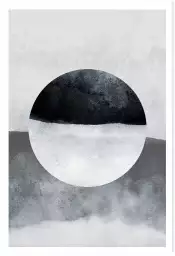 Cercles inversés - affiche geometrique