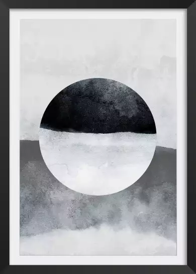Cercles inversés - affiche geometrique