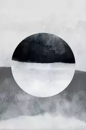 Cercles inversés - affiche geometrique