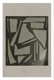 Greeny - tableau abstrait et géométrie