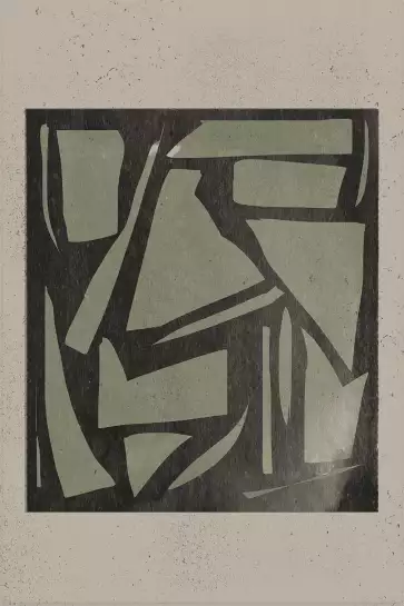 Greeny - tableau abstrait et géométrie