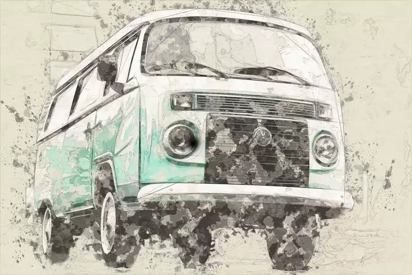 Dream van VW - poster de vehicule
