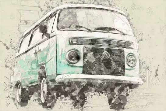 Dream van VW - poster de vehicule