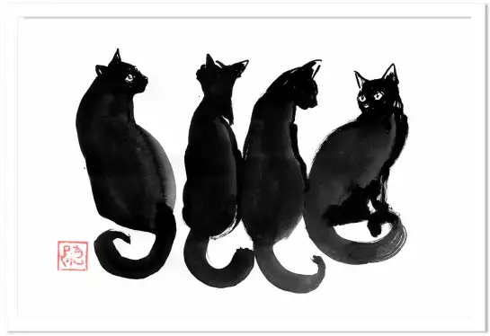 Yoru Neko - tableaux japonais