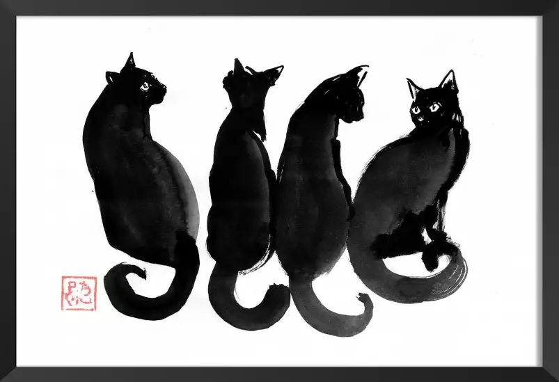 Yoru Neko - tableaux japonais