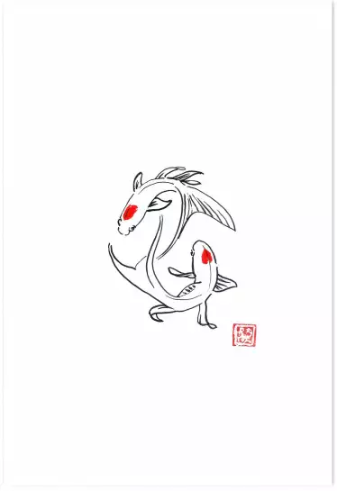 Sei to Dō - dessin carpe japonaise