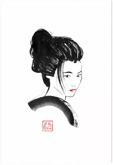 Akai kushi - tableau japonais