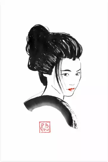 Akai kushi - tableau japonais