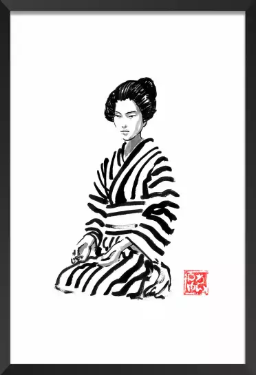Geisha strip - estampe japonaise