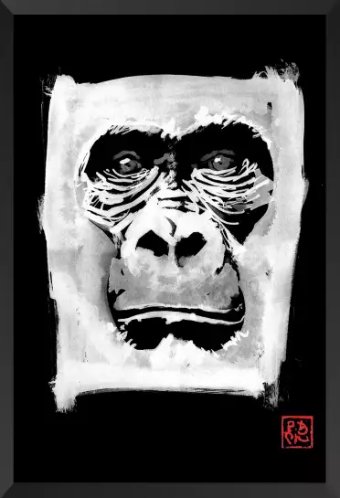 Gorilla W&b - tableaux japonais