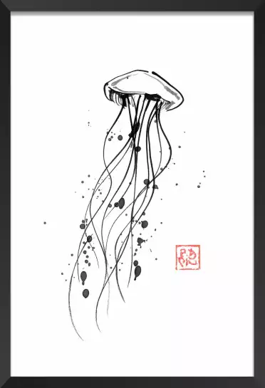 Meduse nuage - tableaux japonais