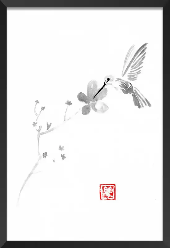 Les ailes et le cerisier - déco chambre zen japonais