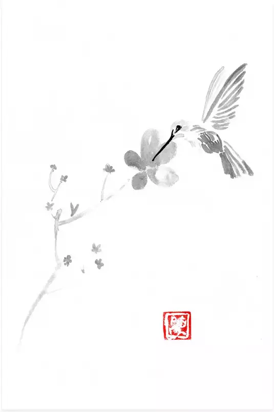 Les ailes et le cerisier - déco chambre zen japonais