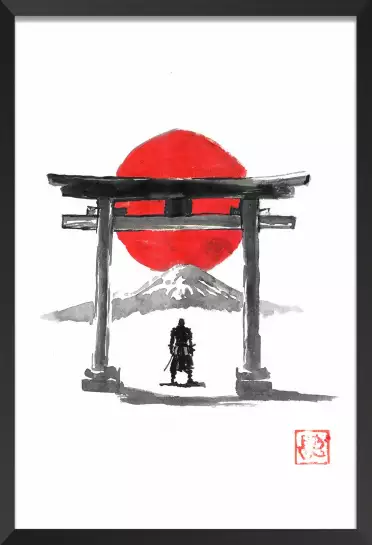Chemin de la tempête - tableau japonais
