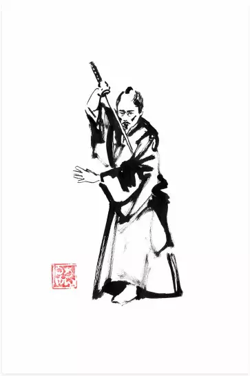Lame silencieuse Shikuza Ken - tableau japonais