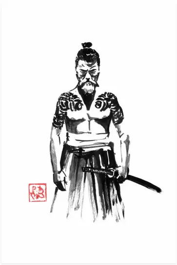 Yakuza sombre - tableau japonais
