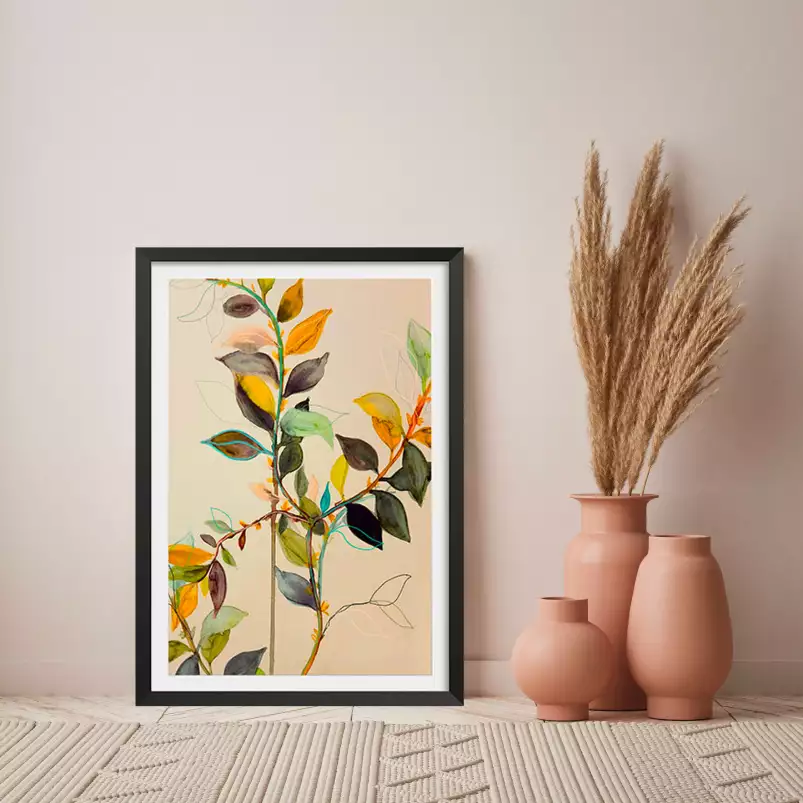 Willow m20 - tableau peinture fleurs