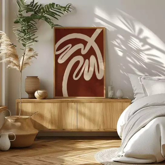 Simple palm - tableau abstrait